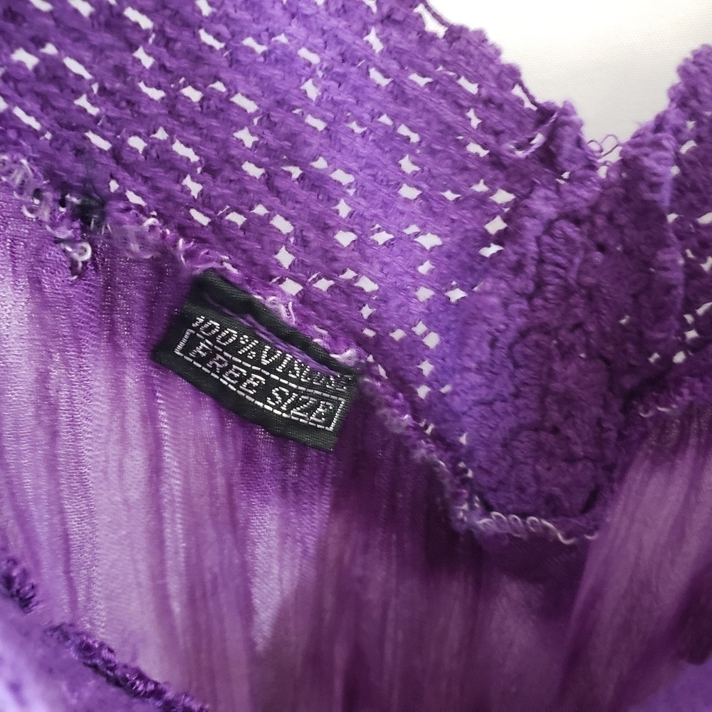 ๐
บTIE Dye Embroidered Crochet Flowy Top - Picture 5 of 6